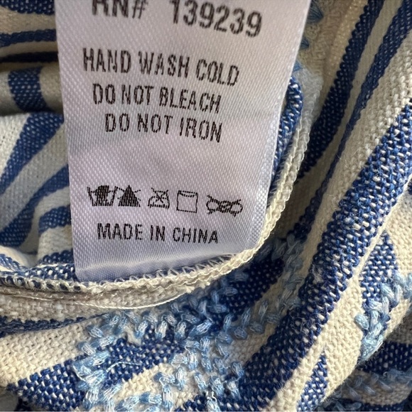 TUCKERNUCK MINI SULLIVAN EMBROIDERED
CANVAS SWIM COVERUP/DRESS, SIZE S, NWOT. - Picture 11 of 14